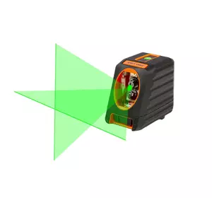 Лазерный уровень Tex.AC ТА-04-022: 2 луча, зеленый луч до 45м 520нм, 4 режима работы