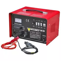Мощное пуско-зарядное устройство FORTE CD-120: 12/24 B, 20А-120A, встроенный амперметр