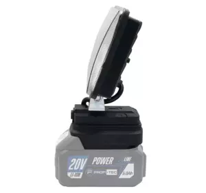 Потужний акумуляторний світлодіодний ліхтар PROFI-TEC PT003G POWERLine : з АКБ 20 V 5.0 Ah+ЗП