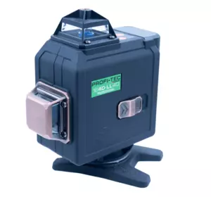 Лазерний нівелір 4D PROFI-TEC 164D-LL40 Professional : з АКБ+ЗП, 40 м, 16 ліній, зелений колір діода, 4 лінії 360°