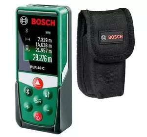 Профессиональный лазерный дальномер (дальномер) Bosch PLR 40 C : 40м электронная лазерная рулетка
