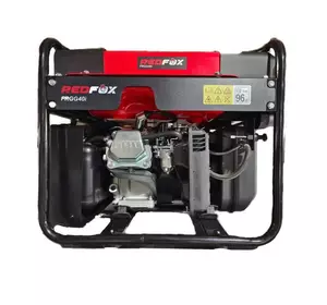Професійний генератор інверторний бензиновий RedFox FRGG40 : 3.5/4.0 кВт бензогенератор для дому