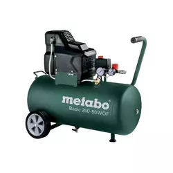 Безмасляный компрессор Metabo Basic 250-50 W OF (601535000): ресивер 50л, 220 л/мин., 1,5 кВт