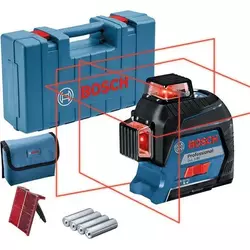 Профессиональный линейный лазерный нивелир Bosch Professional GLL 3-80 в кейсе с мишенью и чехлом