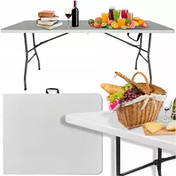 Складной туристический стол для пикника : 180см, (белый)
