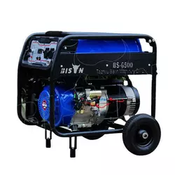 Профессиональный бензиновый генератор (электрогенератор) Bison BS6500 : 5.0/5.5 кВт