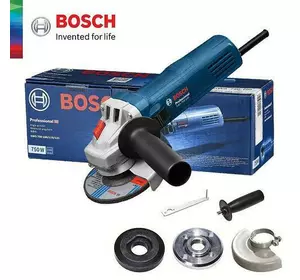 Маленька болгарка з регулюванням обертів (кутова шліувальна машина) Bosch GWS 750 S : 750 Вт, 125мм круг КШМ (0601394121)