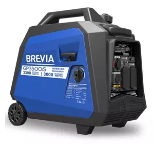 Потужний генератор інверторний бензиновий BREVIA GP3500iS : 3.0/3.3 кВт, 1 фаза, ручний стартер, обмотка 100% мідь