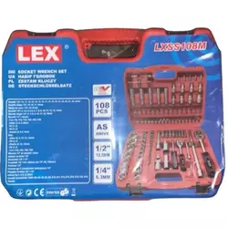 Професійний універсальний набір ручного інструменту Lex LXSS108M (108шт.) набір ключів для авто і дому