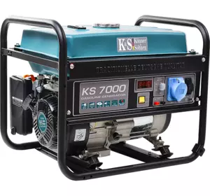 Професійний генератор бензиновий (електрогенератор) Konner&Sohnen KS 7000 : 5.0/5.5 кВт бензогенератор для дому