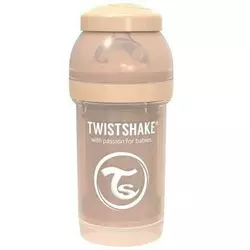 Бутылочка для кормления Twistshake антиколиковая 180 мл, бежевая (69860)