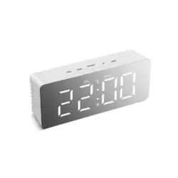 Часы с будильником, термометром и зеркалом Bass Polska BH 11110