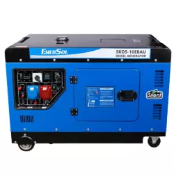 Профессиональный дизельный генератор (электрогенератор) EnerSol SKDS-10EBAU