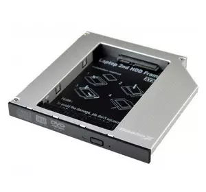 Фрейм-переходник Grand-X HDD 2.5'' to notebook 12.7 mm ODD SATA/mSATA (HDC-25N)