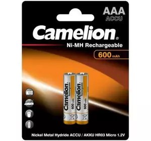 Аккумулятор Camelion AAA 600mAh Ni-MH R03 * 2 (NH-AAA600BP2)
