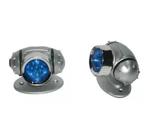 Подсветка-фонарь наружная KL-25 2x8 LED Blue круг (пара)