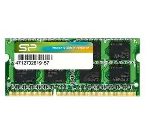 Модуль памяти для ноутбука SoDIMM DDR3 4GB 1600 MHz Silicon Power (SP004GBSTU160N02)