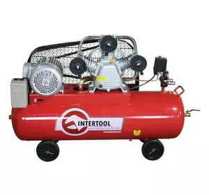 Компрессор INTERTOOL PT-0036, 100 л, 4 кВт, 380 В, 8 атм, 600 л/мин. 3 цилиндра