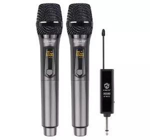 Набор из 2 беспроводных динамических микрофонов караоке система G-Mark X220U