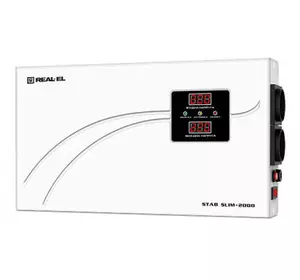 Стабилизатор REAL-EL STAB SLIM-2000, white (EL122400008)