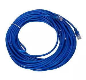 Патч-корд RJ45 17м, сетевой кабель UTP CAT5e 8P8C, LAN, синий