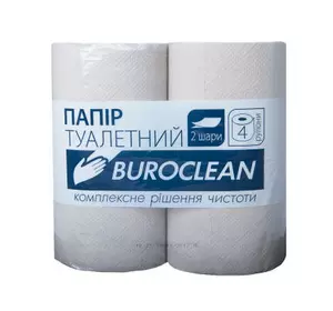 Туалетная бумага Buroclean серая 4 рулона (4823078928672)