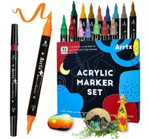 Художественный маркер Arrtx акриловые AACM-03-32, 32 цвета (LC302802)