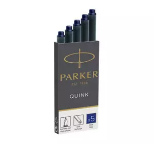 Чернила для перьевых ручек Parker Картриджи Quink /5шт синий (11 410BLU)
