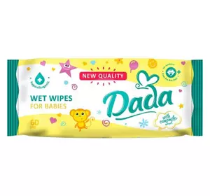 Детские влажные салфетки Dada с экстрактом ромашки, 60 шт (4820174980382)