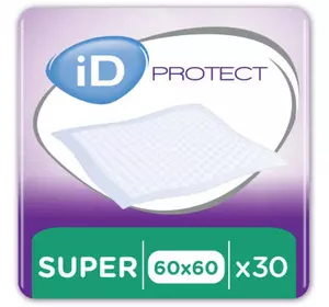 Пеленки для младенцев ID Proteсt Super 60 x 60 см. 30 шт. (5414874004012_5411416047902)