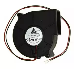 Вентилятор, центробежный кулер ЧПУ Delta Electronics BFB0712H 75мм 12В 2пин