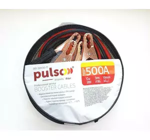 Провода прикурювача 500А 3м Pulso ПП-50130П (до-45C) в чохлі