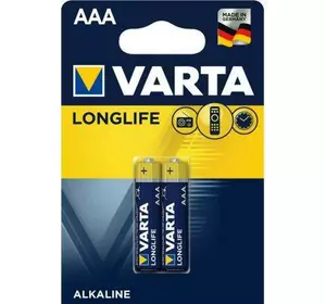 Батарейка Varta AAA Longlife щелочная * 2 (04103101412)