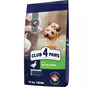 Сухой корм для собак Club 4 Paws Премиум. Для малых пород с уткой 14 кг (4820215368964)