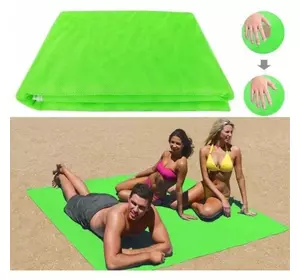 Пляжный коврик анти-песок 200х200 см (салатовый)
