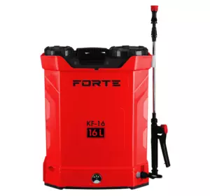 Садовый опрыскиватель аккумуляторный Forte KF-16: 12 V, 8 А/ч, бак 16 л, ранцевый, вес 5.5 кг