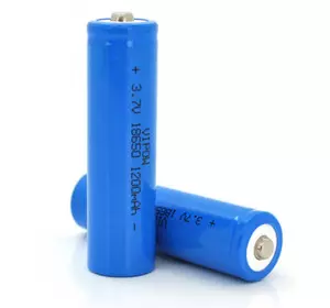 Аккумулятор 18650 Li-Ion ICR18650 TipTop, 1200mAh, 3.7V, Blue Vipow (ICR18650-1200mAhTT)