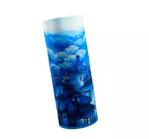 Бафф бандана-трансформер, шарф из микрофибры, 29 синий пейзаж