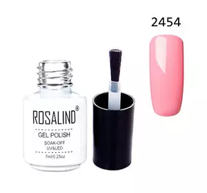 Гель-лак для ногтей маникюра 7мл Rosalind, шеллак, 2454 розово-лиловый