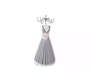 Вешалка для украшений платье с розой 34 см