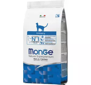 Сухой корм для кошек Monge Cat Urinary со вкусом лосося и риса 400 г (8009470011907)