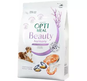Сухой корм для собак Optimeal Beauty Harmony беззерновой на основе морепродуктов 10 кг (4820215366847)