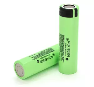 Аккумулятор 18650 Li-Ion NCR18650B TipTop, 3400mAh, 6.8A, 4.2/3.6/2.5V, green, OEM Panasonic (NCR18650B)