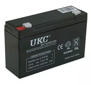Аккумулятор UKC Battery WST-12 6V 12A