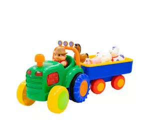 Развивающая игрушка Kiddi Smart Трактор с трейлером (063180)