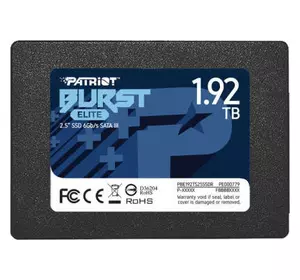 Накопитель SSD 2.5" 1.92TB Burst Elite Patriot (PBE192TS25SSDR)