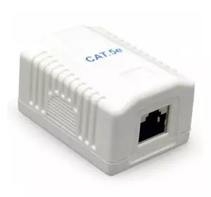 Компьютерная розетка Cablexpert RJ45x1 UTP, cat.5e (NCAC-1U5E-01)