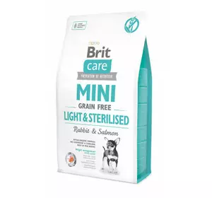 Сухой корм для собак Brit Care GF Mini Light & Sterilised 2 кг (8595602521067)