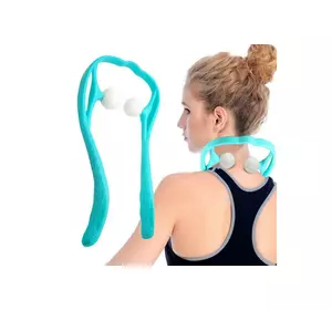 Ручной роликовый массажер для шеи Hexiang Neck Massager для снятия усталости и напряжения