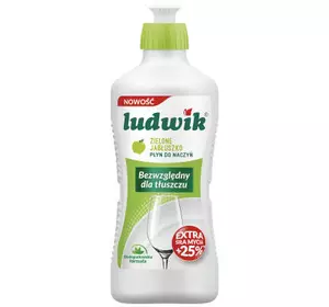 Средство для ручного мытья посуды Ludwik Зеленое яблоко 450 г (5900498028119)